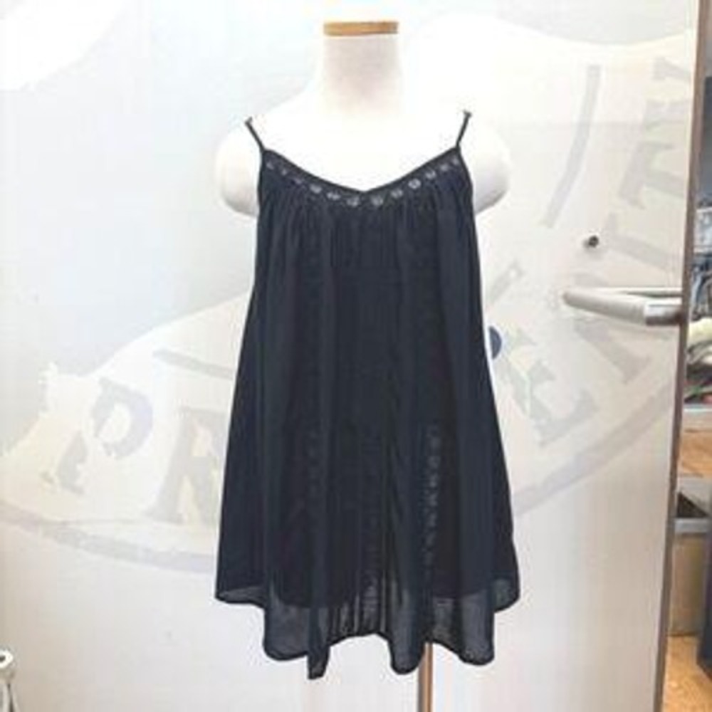 Amuse Society Lexa Lace Cami Mini Dress Black Boho Whimsigoth XS NWT - Picture 9 of 15